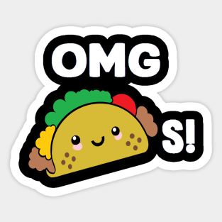 OMG Tacos! Tacos Lovers Sticker